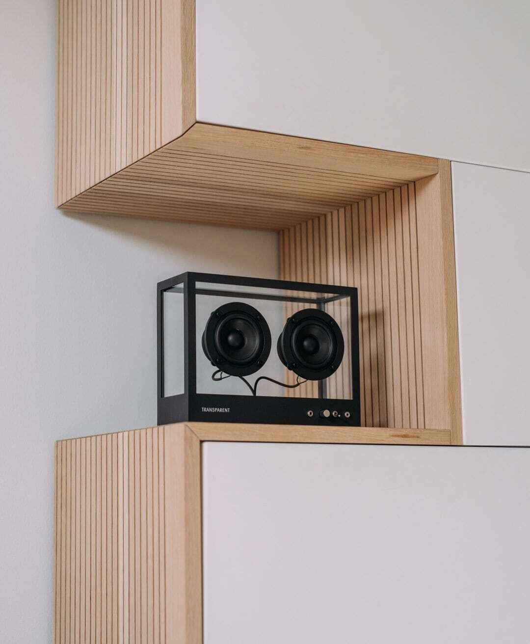 SMALL TRANSPARENT SPEAKER (BLACK)