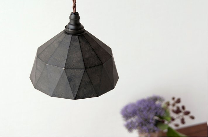 FUTAGAMI ペンダントランプ 明星 黒ムラ